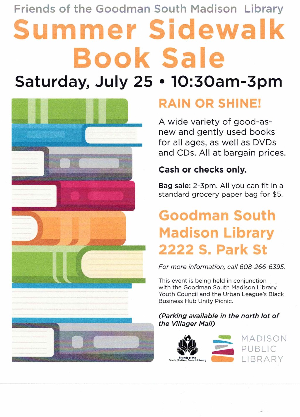 Summer Sidewalk Book Sale